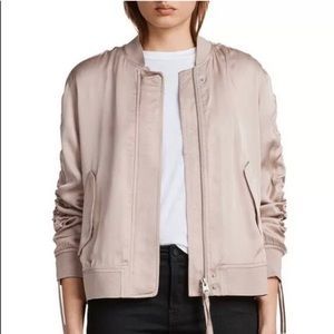 All Saints Ellis Bomber Jacket Quartz Pink Sz. S